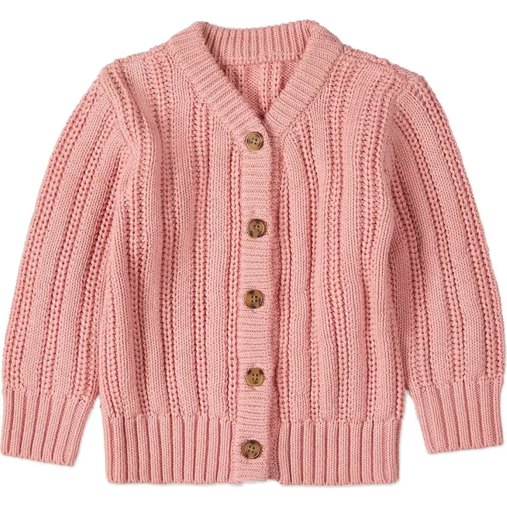 Oversized Cable-Knit Cardigan Sweater by MiniMoi