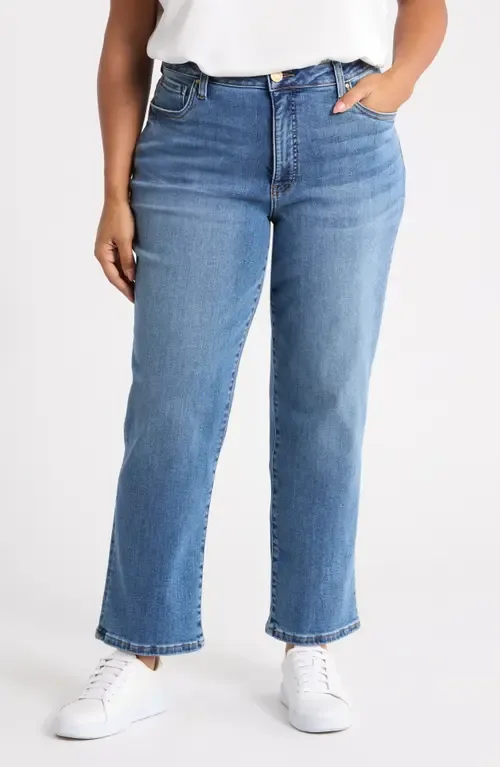Avery High Waist Straight Leg Jeans in Wholly