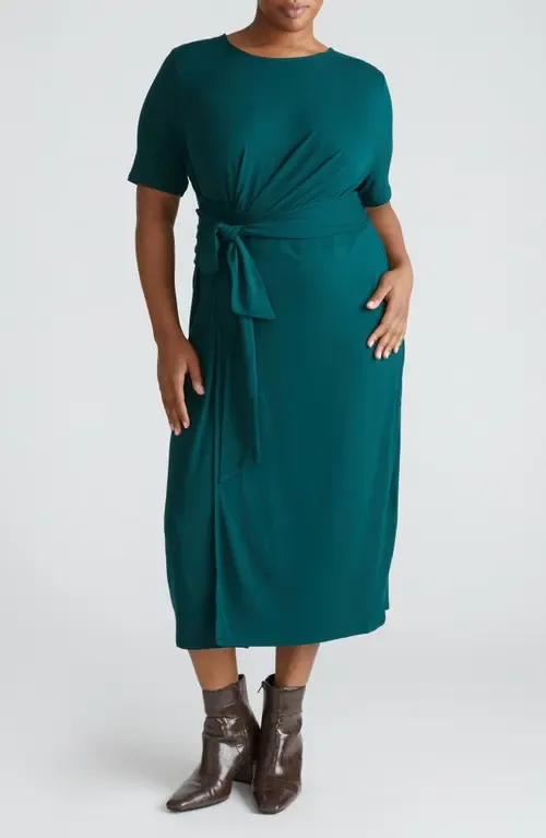 Delilah Tie Waist Midi Dress by Universal Standard