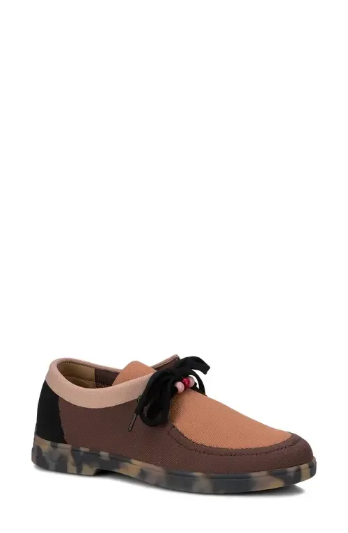 Greer Water Resistant Lace-Up Shoe in Brown Multi Knit by Ros Hommerson