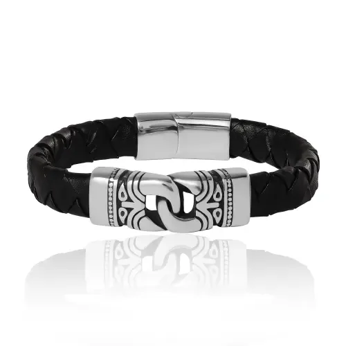 Black Woven Bracelet by Lucky Brand