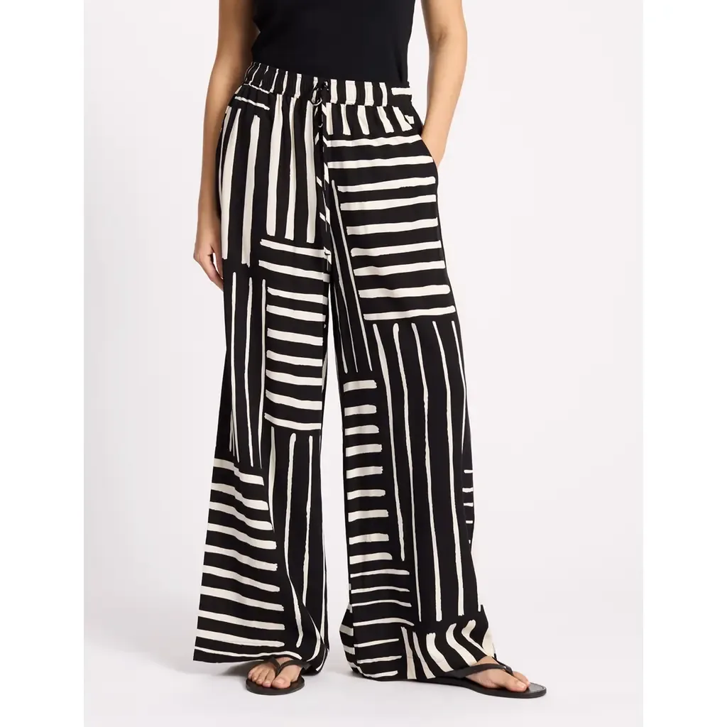 Patchwork Stripe Trouser by Albaray