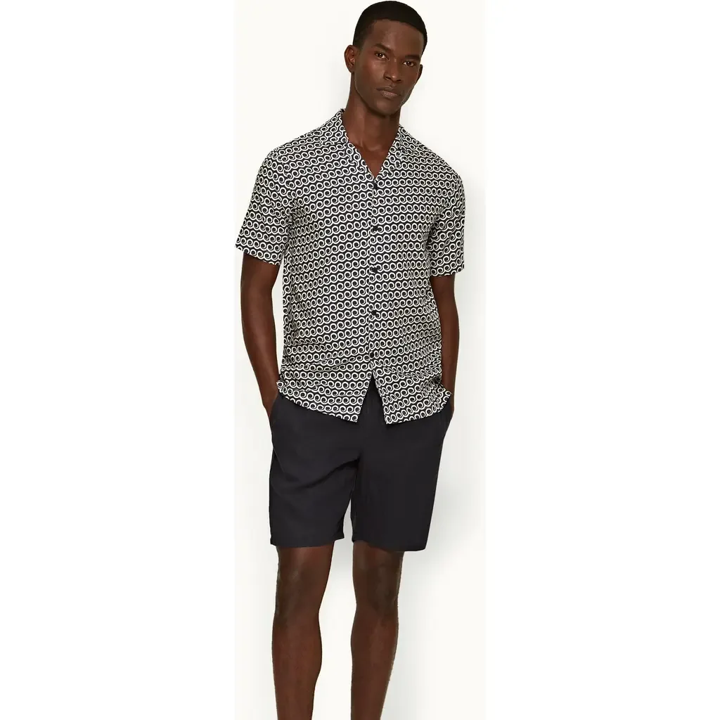 Cornell Linen Easy Tailored Fit Washed Linen Shorts by Orlebar Brown
