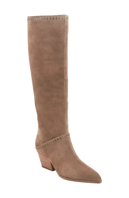 Tayla Knee High Western Block Heel Boot by Marc Fisher LTD