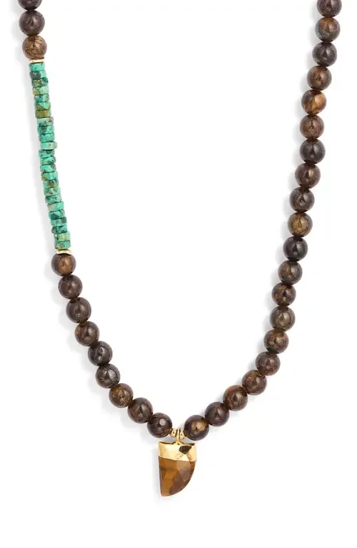 Ruge Horn Pendant Necklace by House of Olia