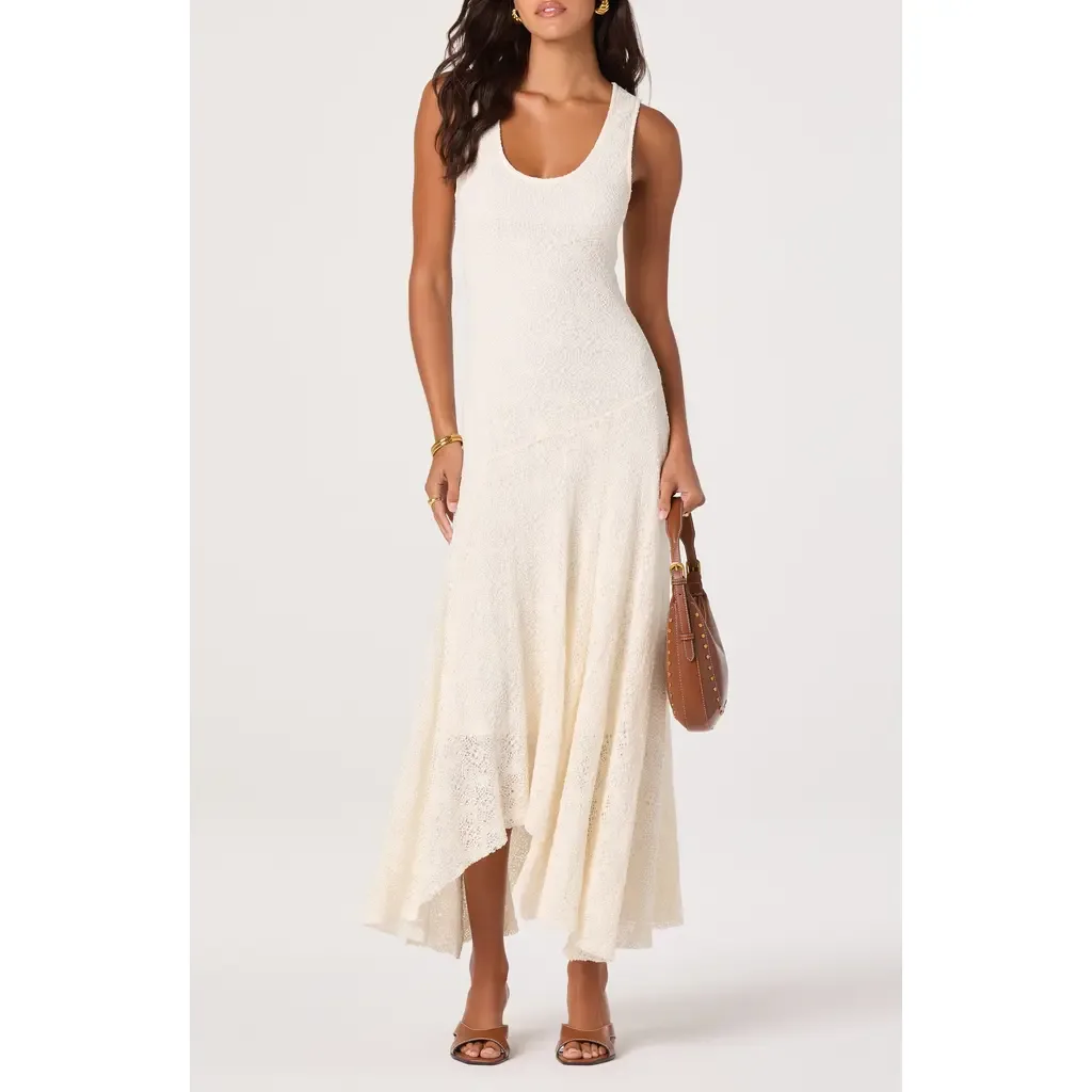 Freida Lace Asymmetrical Hem Dress by ASTR the Label