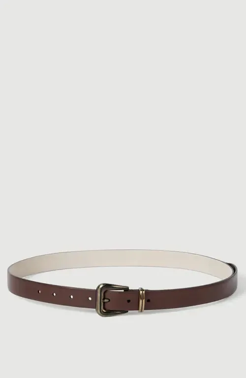 Cowhide Belt with Monili by Brunello Cucinelli