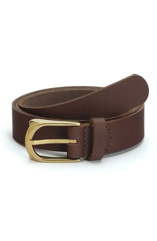 Horseshoe Buckle Leather Belt 30mm by Ezra Arthur