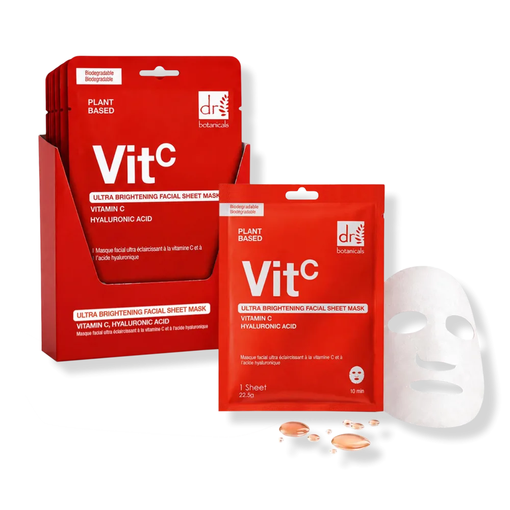 Ultra Brightening Anti-Aging Facial Sheet Mask by Dr Botanicals