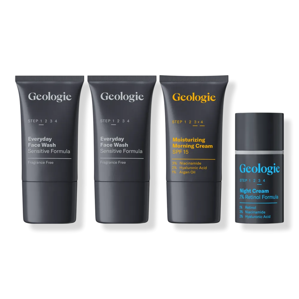 Sensitive Skincare Set - 1 Month Supply by Geologie