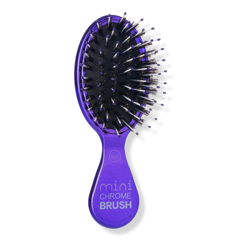 Mini Chrome Boar Bristle Hair Brush by Tiri Pro