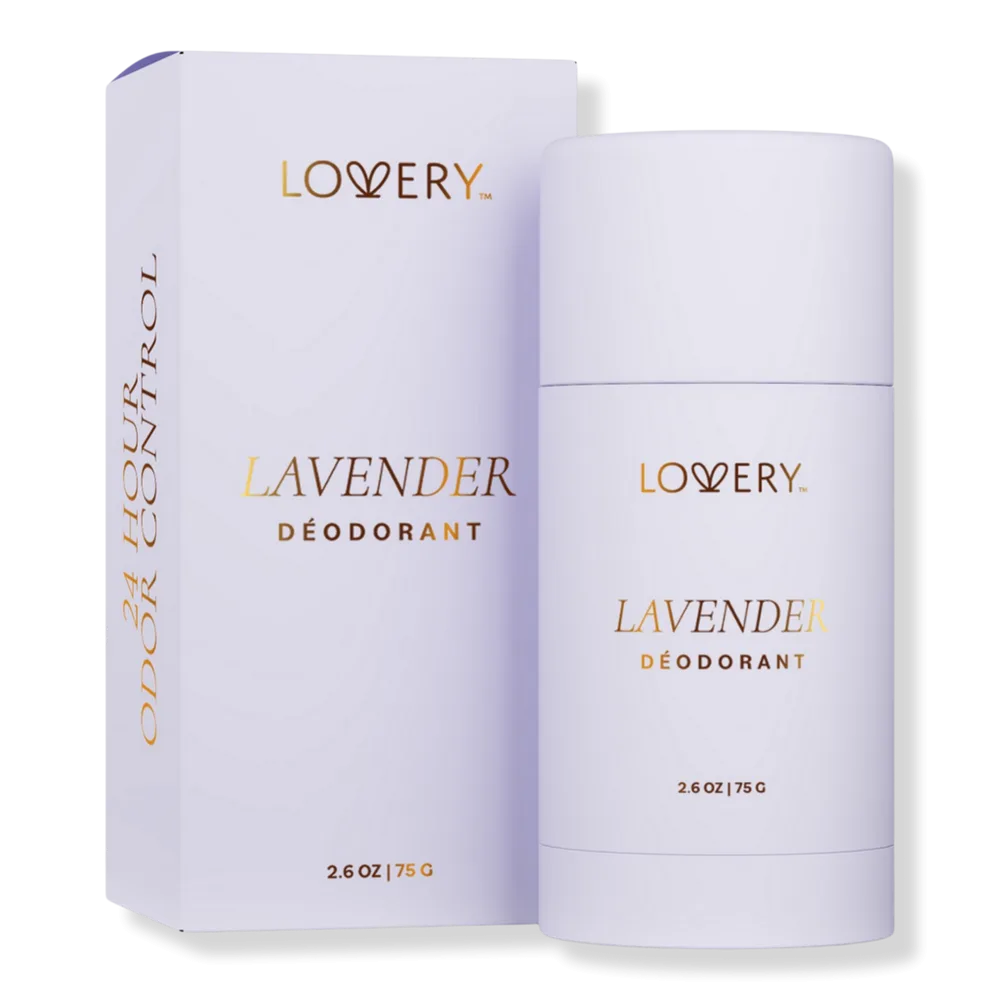 Lavender Aluminum-Free Deodorant Stick by Lovery