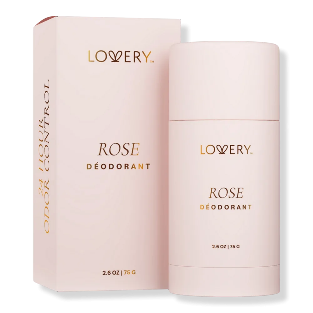 Rose Aluminum-Free Deodorant Stick by Lovery
