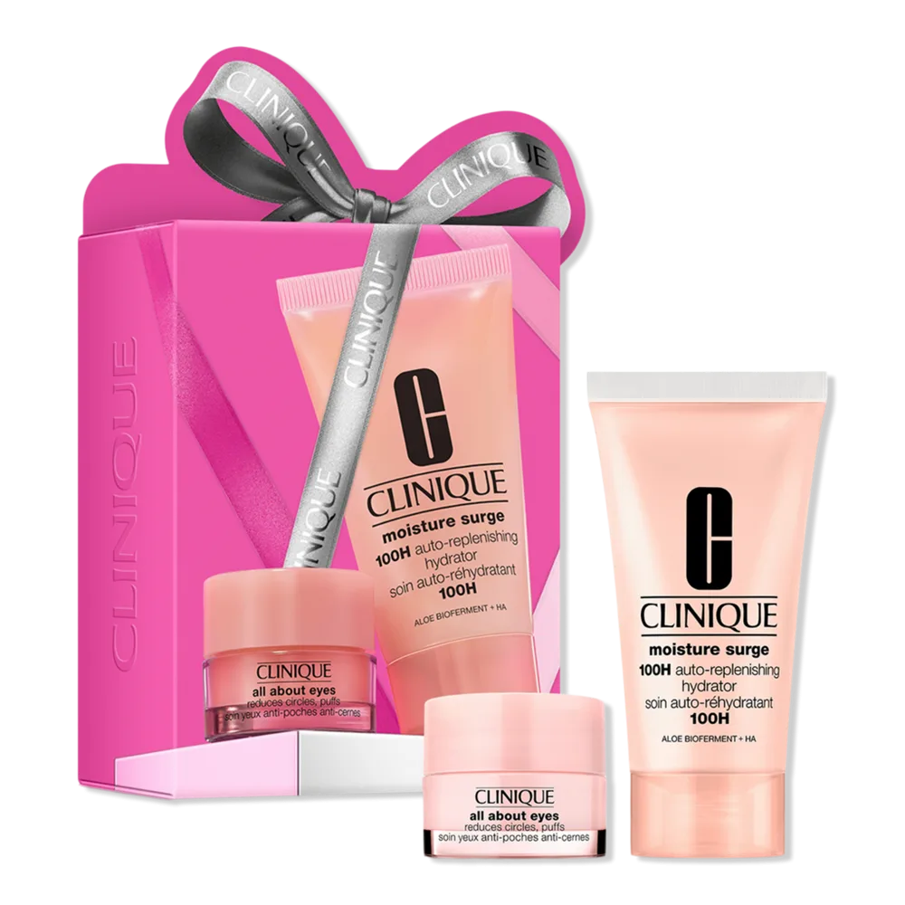 2 Piece Bright Eyes, Glowing Skin: Moisturizer and Eye Cream Holiday Gift Set by Clinique