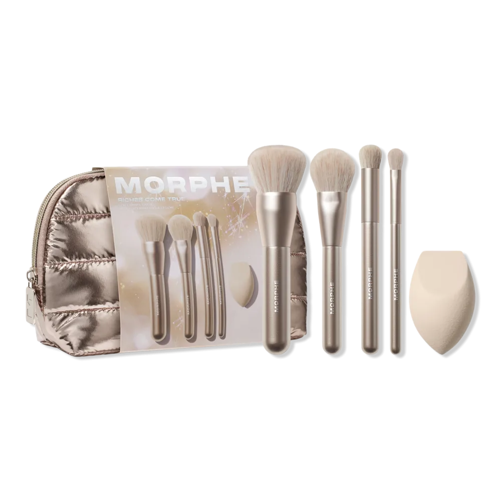 Riches Come True 5-Piece Brush & Tool Set by Morphe