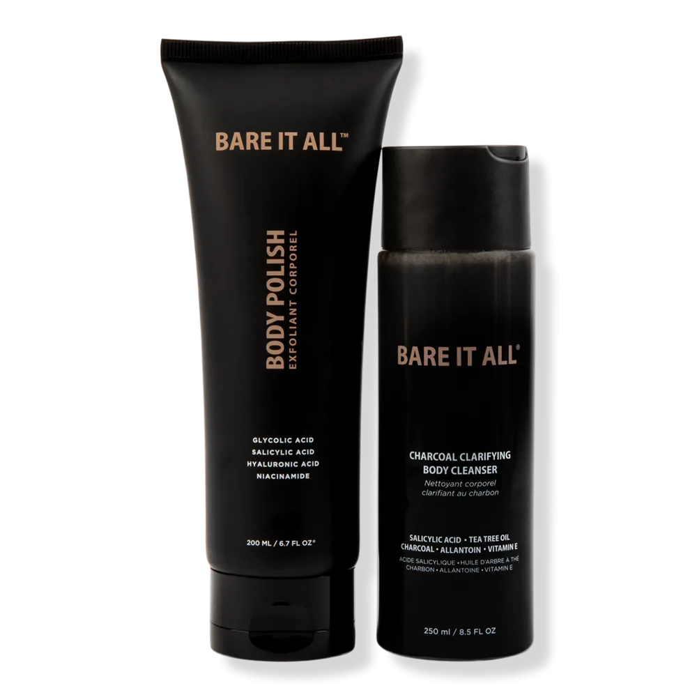 Shower Kit - Charcoal Cleanser by Bare It All