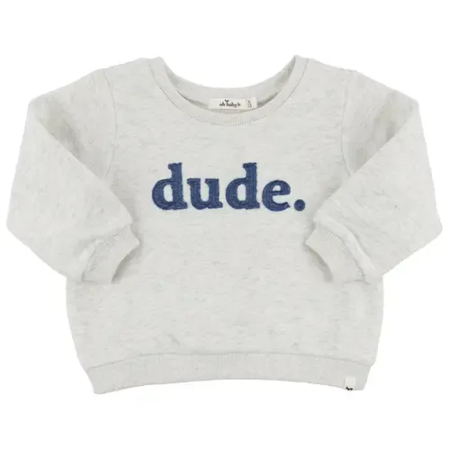 Dude Denim Applique Brooklyn Boxy by oh baby!