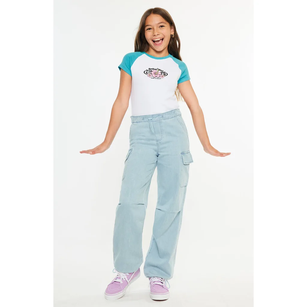Inez High Rise Relaxed Cargo Pants by KanCan