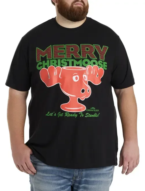 Griswold Merry Christmoose Graphic Tee by True Nation by DXL