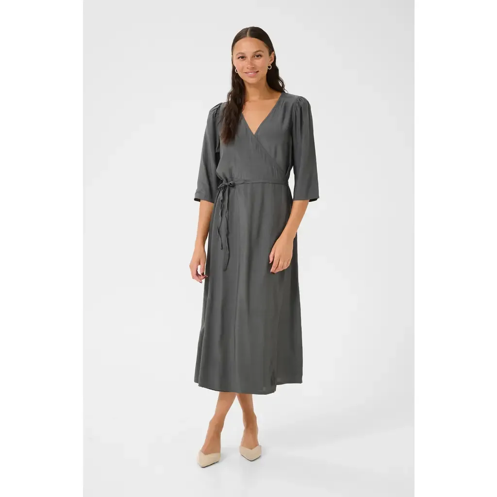 KAmira Half Sleeves V-Neck Wrap Dress by Kaffe