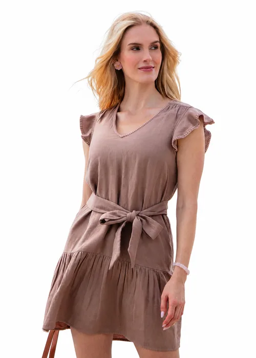 Gauze Tie Waist Dress by Cabana Life