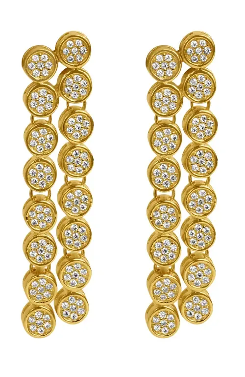 Mirabeau Pavé Cubic Zirconia Drop Earrings