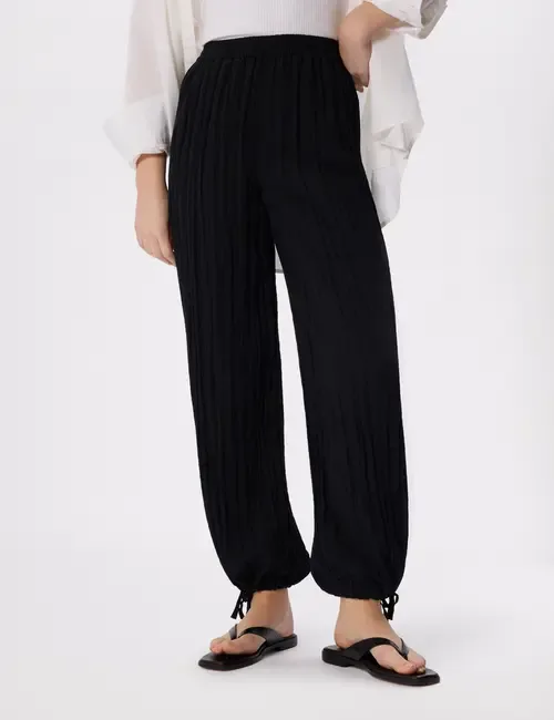 Relaxed Tie Hem Trouser by Whistles