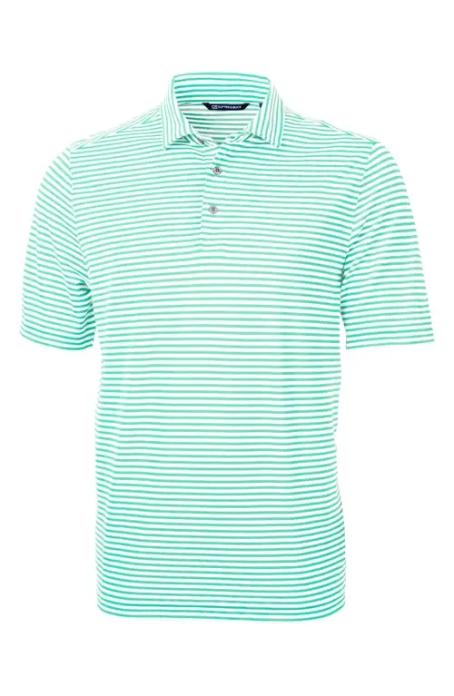 Virtue Piqué Stripe Recycled Blend Polo