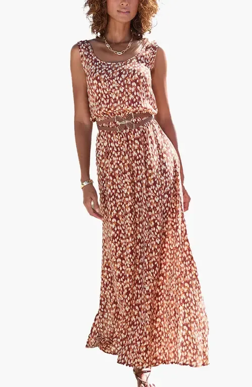 Print Tank Maxi Dress by LASCANA