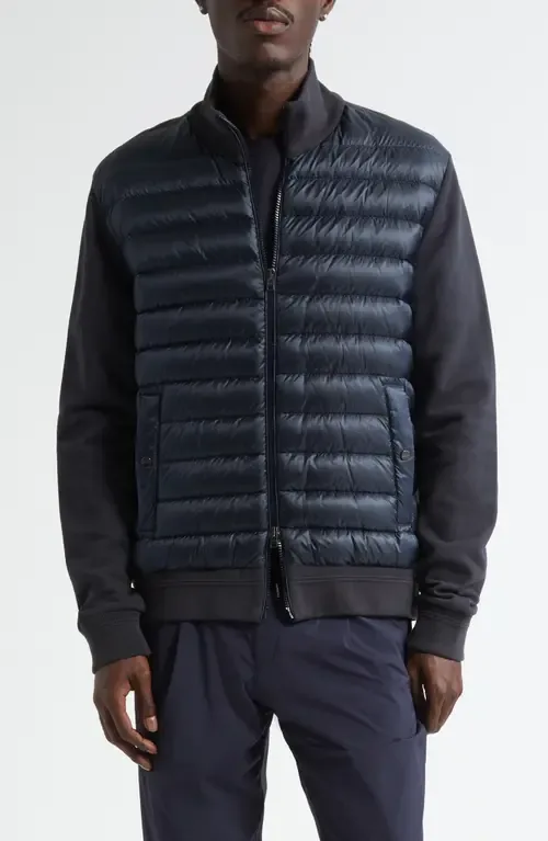 Cotton Knit & Quilted Down Jacket by Herno