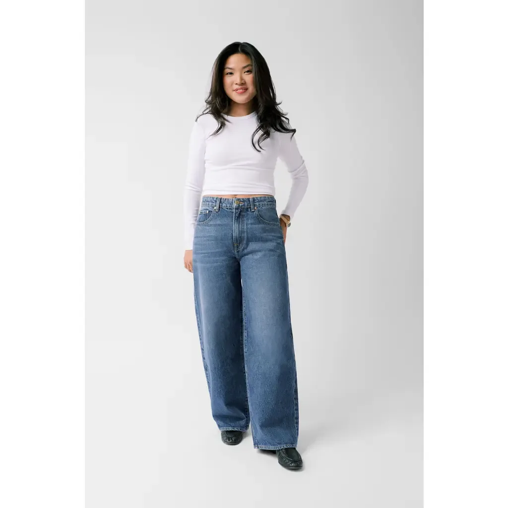 The Kiki Mid Rise Baggy Jean by Nelle Atelier