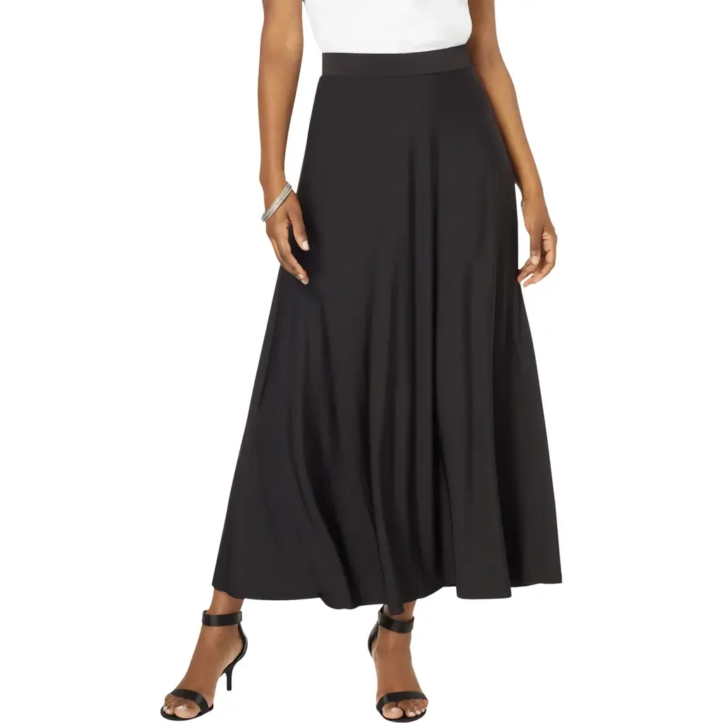Ultrasmooth® Fabric Maxi Skirt by Roaman's
