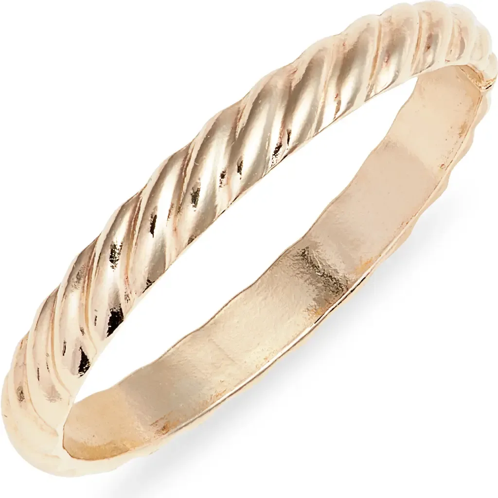 Half Twisted Band Ring in Gold Fill by Nashelle