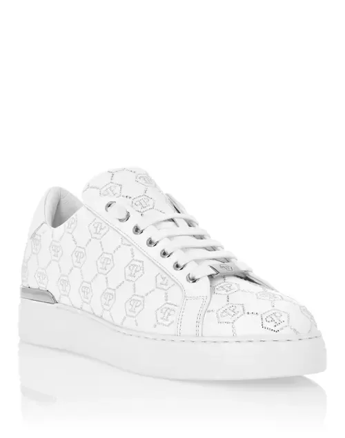 Low Top Sneakers Carson Monogram Strass by PHILIPP PLEIN