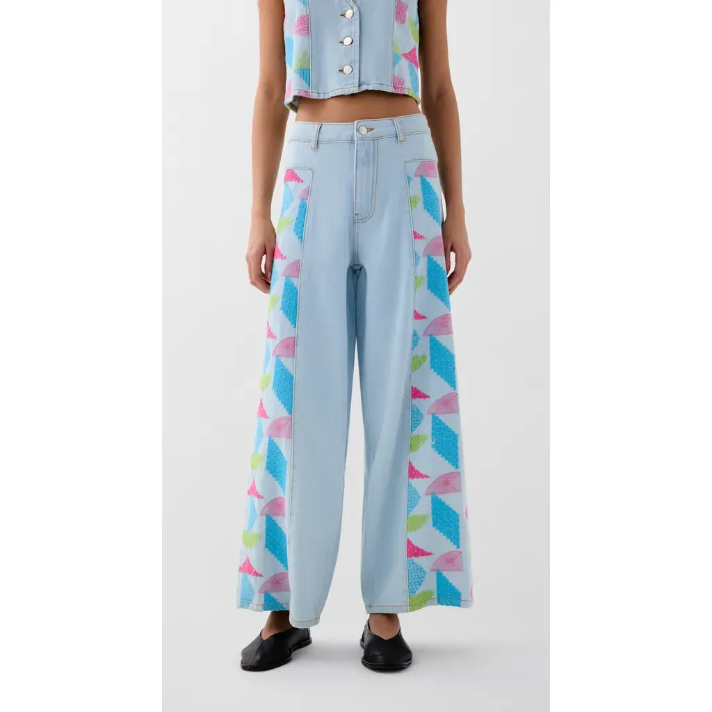 Culotte Embside Denim Pant by Scalpers