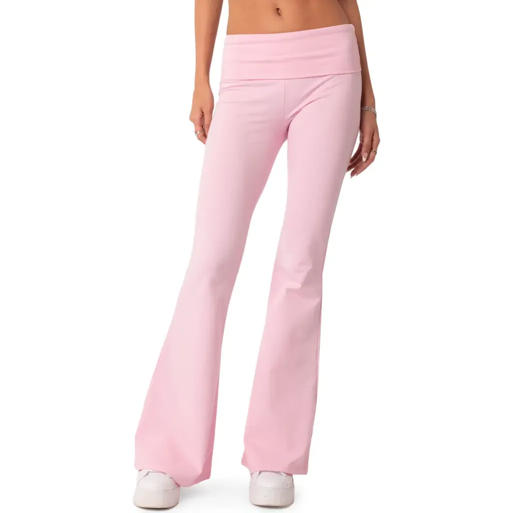 Naomi Flared Knit Pants by EDIKTED
