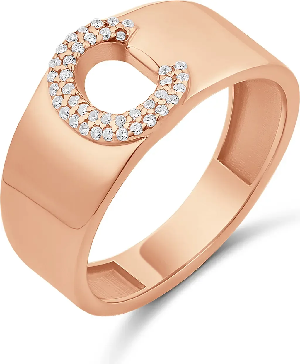 Pavé Signet Initial Ring by SHYMI