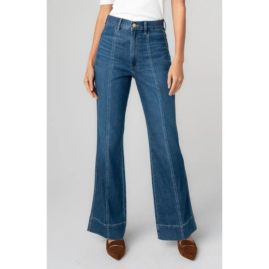 High Waist Seam Bootcut Jeans by Liverpool Los Angeles