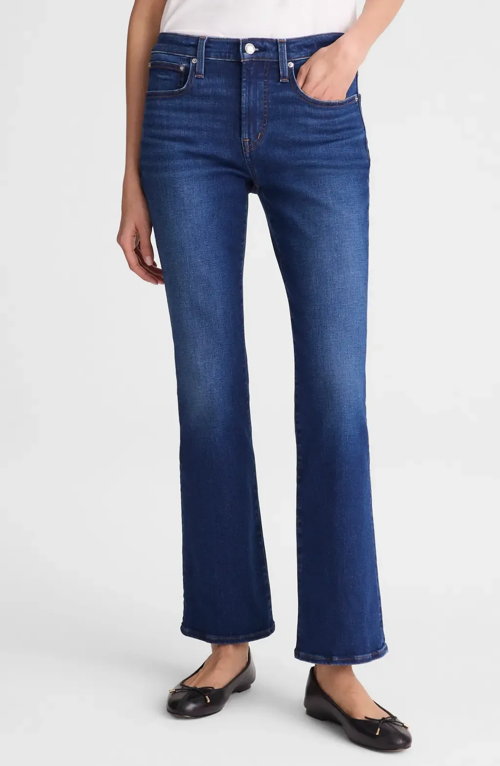 The Short Crop Flare Jeans