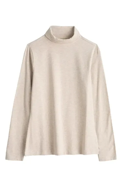 Landing Turtleneck Stretch Organic Cotton Top