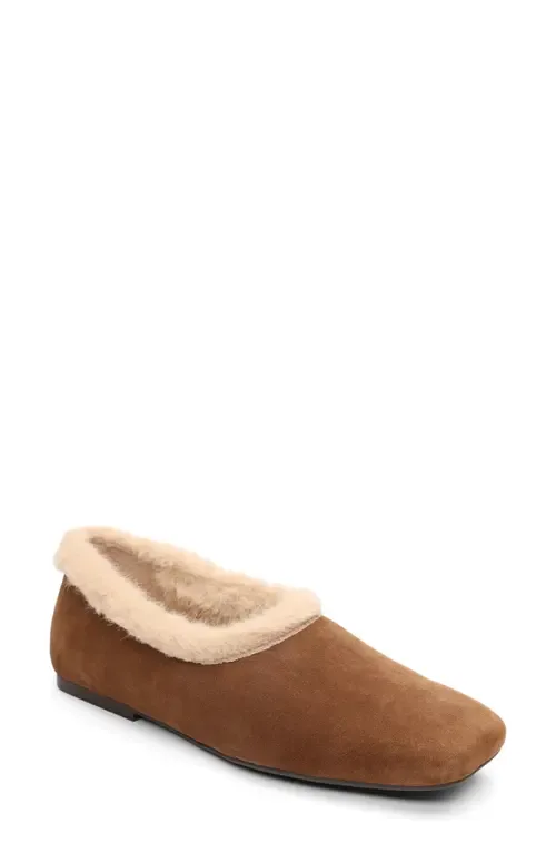 Bianca Faux Fur Lined Ballet Flat by Ash