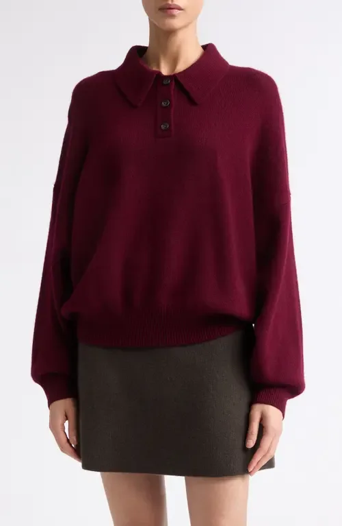 Etta Cashmere Polo Sweater by Lisa Yang