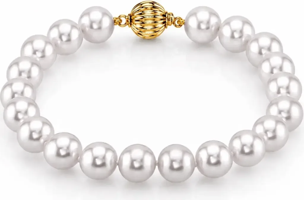 7.5-8.0mm Akoya White Pearl Bracelet - AAA Quality by The Pearl Source