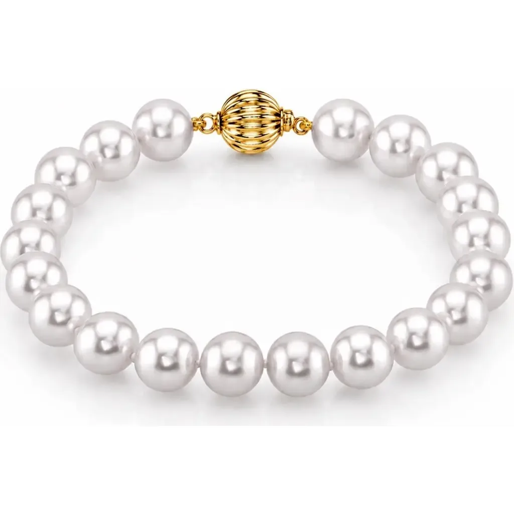 7.5-8.0mm Akoya White Pearl Bracelet - AAA Quality by The Pearl Source