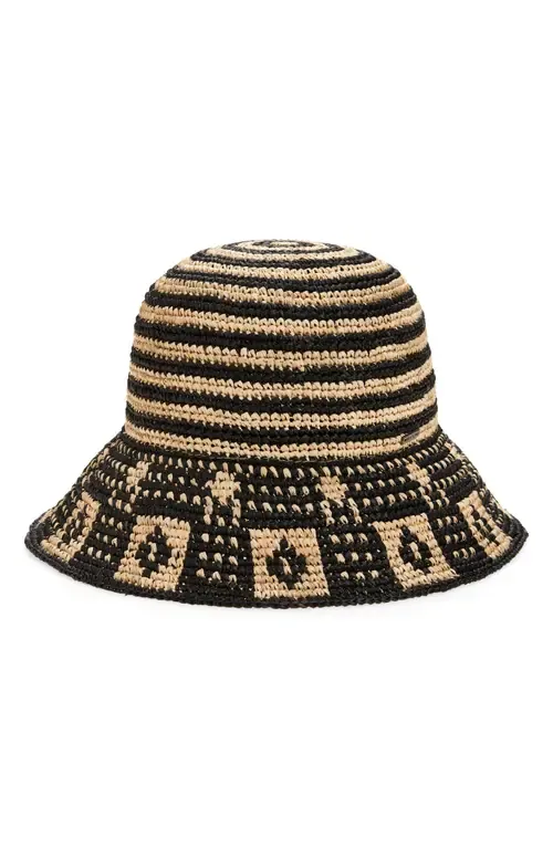 Redding Packable Straw Bucket Hat by Brixton