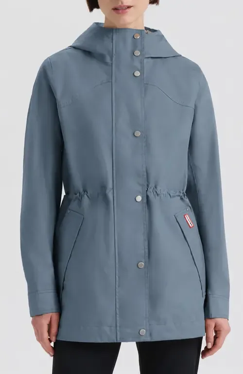 Adela Water Repellent Cotton Canvas Hooded Jacket by Hunter
