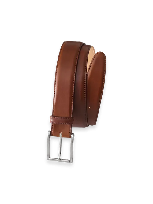 Leather Belt with Changeable Buckle