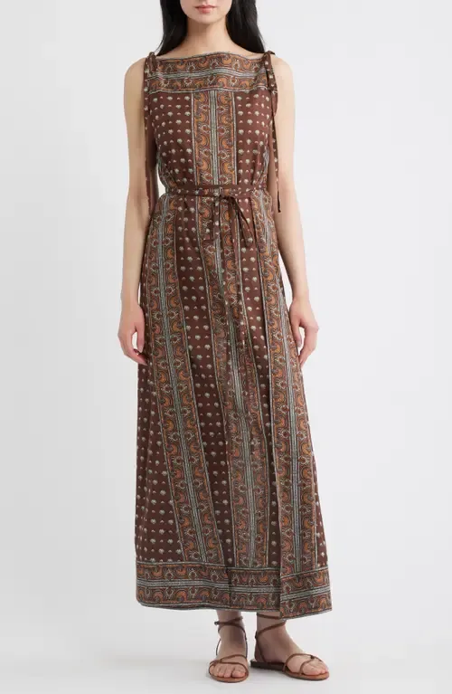 Amarante Bateau Neck Maxi Dress by DÔEN