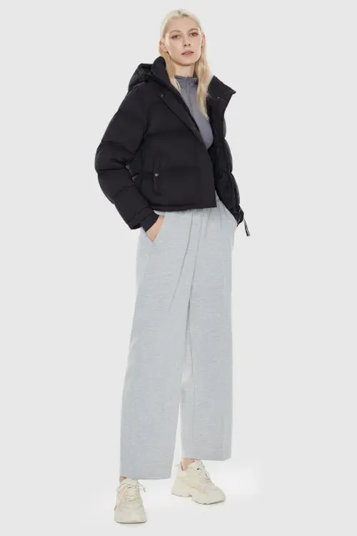 Puff-O® Cropped Down Puffer Jacket by Orolay
