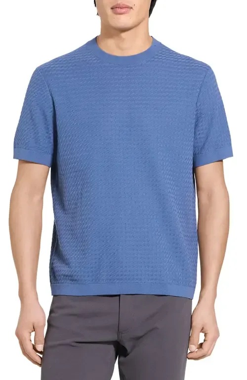 Damian Tactile Crewneck T-Shirt by Theory